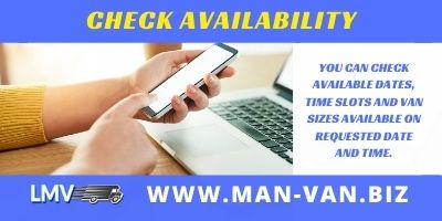 Check Van Sizes available on requested Date and Time
