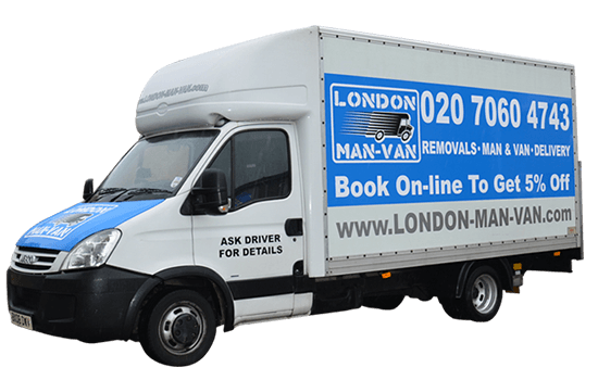 Man and Luton Van in London