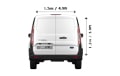 Small Van with Mover in London - Back View Dimension Thumbnail