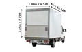Luton Van with Mover in London - Back View Dimension Thumbnail