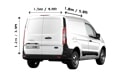 Small Van with Mover in London - Back View Dimension Thumbnail