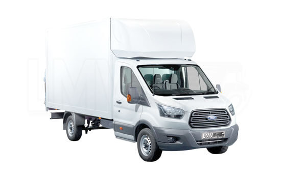Luton Van with Mover in London - Front View