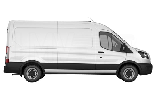 Large Van with Mover in London - Side View