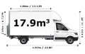 Luton Van with Mover in London - Side View Dimension Thumbnail