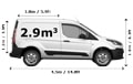Small Van with Mover in London - Side View Dimension Thumbnail